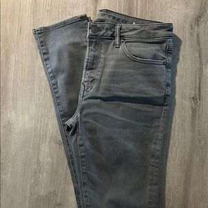American Eagle Outfitters Men's Charcoal Slim Jeans Tall